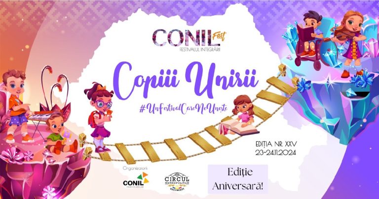 Asociația CONIL, unul dintre cei mai importanți furnizori de zâmbete pentru copiii cu dizabilități și familiile lor, anunță cu entuziasm cea de-a XXV-a ediție a CONIL Fest, Festivalul Integrării. Evenimentul va avea loc în perioada 23-24 noiembrie, la Circul Metropolitan din București, sub conceptul „Copiii Unirii – Un festival care ne unește”. De-a lungul celor 25 de ani, CONIL Fest s-a impus ca cel mai mare eveniment artistic din România dedicat incluziunii sociale și educaționale a copiilor cu și fără dizabilități. An de an, peste 1.500 de copii talentați din toată țara se reunesc pe aceeași scenă, într-o atmosferă plină de culoare, voie bună și emoție. Ediția aniversară, dedicată Zilei Naționale a României și Zilei Internaționale a Persoanelor cu Dizabilități, este o invitație la unitate și la celebrarea diversității. „Copiii Unirii” este mai mult decât un simplu slogan. Este o invitație la a ne uni forțele pentru a construi o societate mai incluzivă și mai tolerantă, în care fiecare copil să aibă șansa de a-și dezvolta potențialul. Arta va fi liantul principal care ne va aduce împreună, indiferent de originea sau de abilitățile noastre”, a declarat Adela Hanafi, directoarea Asociației și a Școlii CONIL. Evenimentul strălucește prin unicitatea sa, aducând pe aceeași scenă atât copii tipici, cât și atipici, oferindu-le tuturor oportunitatea de a-și demonstra talentul. Peste 50 de instituții – asociații, fundații, cluburi de teatru, școli de dans, grădinițe și școli – contribuie activ, reflectând diversitatea și amploarea acestui festival impresionant. An de an, peste 10.000 de participanți se reunesc, iar entuziasmul și susținerea comunității pentru inițiativa CONIL Fest continuă să crească. Foaierul Circului Metropolitan va găzdui și anul acesta peste 40 de expozanți, transformând spațiul într-o piață vibrantă, unde publicul poate descoperi produse locale și chiar și diferiți furnizori de servicii. De asemenea, târgul CONIL s-a extins și în curtea Circului, oferind o experiență culinară delicioasă cu preparate tradiționale românești, care încântă vizitatorii la fiecare ediție. Atmosfera energică și diversitatea activităților fac din CONIL Fest un eveniment memorabil pentru întreaga comunitate! CONIL Fest – o platformă pentru promovarea talentului și a incluziunii CONIL Fest oferă copiilor cu și fără dizabilități o platformă unică pentru a-și demonstra talentele, a-și face noi prieteni și a se simți apreciați. Prin intermediul acestui eveniment, se promovează valorile toleranței, respectului și egalității de șanse. Prin povestea sa de succes, CONIL Fest devine un model de inspirație pentru generațiile actuale și viitoare. Acest festival nu doar celebrează talentul, ci și promovează mesajul că fiecare individ merită să fie văzut și apreciat pentru ceea ce aduce în lume. Acest festival nu este doar despre spectacol, ci și despre construirea unui pod de înțelegere și susținere reciprocă în comunitate pentru copiii atipici și tipici. CONIL Fest te invită într-o lume plină de culoare, muzică și voie bună! Vino să descoperi talentele uimitoare ale copiilor și să te bucuri de atmosfera unică a târgului nostru. Parteneri și susținători Asociația CONIL mulțumește tuturor partenerilor și susținătorilor care contribuie la succesul acestui eveniment, în special sponsorului principal, Carrefour România. Partenerii media: Radio România București FM, Radio Itsy Bitsy, PR wave, Aplicația Mommy Hai, România Pozitivă, Revista Antreprenorului, Agerpres, ListaFirme și Liliana Uleia. În peste 10 ani de activitate în cadrul CONIL: Peste 3000 de copii atipici au participat la programe de educație și terapie specială create de CONIL. Peste 35.000 de copii tipici și cu dizabilități au cântat pe scene celebre ale capitalei în cadrul festivalurilor CONIL FEST. Peste 300 de copii cu nevoi speciale au participat în tabere de integrare. Peste 1.500 de studenți cu dizabilități au participat la cursuri gratuite de weekend, iar specialiștii noștri au oferit peste 3000 de ore gratuite de terapie. Pentru detalii ne puteți contacta la nr de tel 0784412222 sau la adresa de mail office@conil.ro. Contact media Liliana Uleia Specialist comunicare 0766.395.799